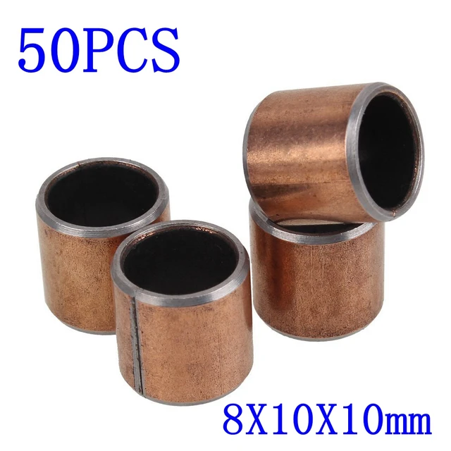 50PCS SF 1 Bronze Bushing Bearing 8mm x10mm x10mm Bush Motor Gearbox