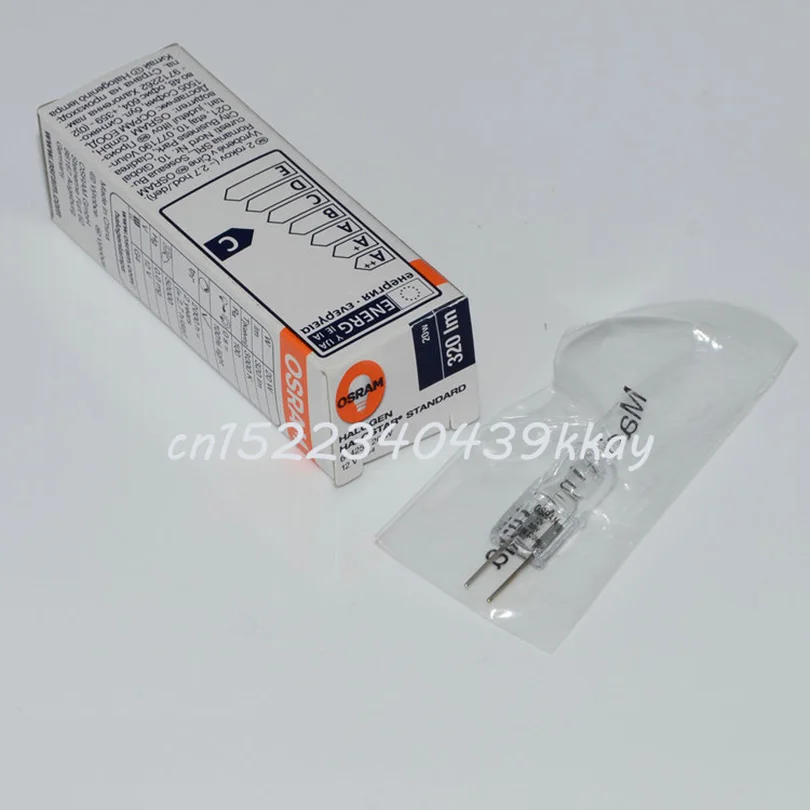 10 шт. OSRAM 64425 12V20W G4 галогенная лампа галостарная стандартная 12v20w микроскоп Вольфрамовая галогенная лампа оптический инструмент лампа