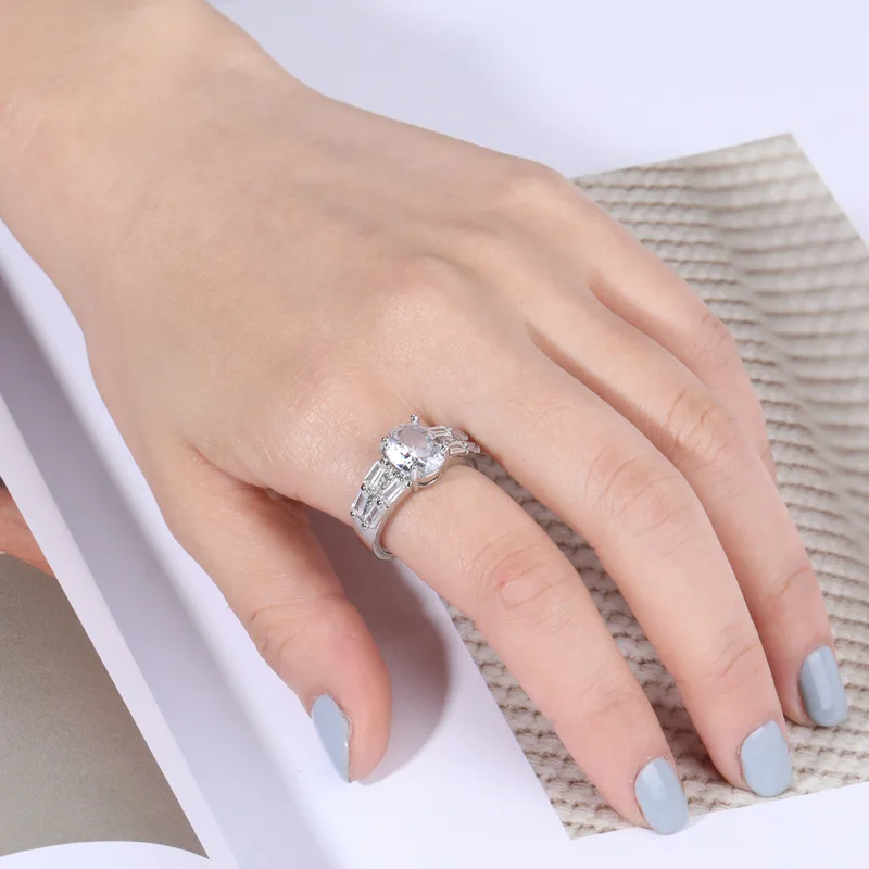 oval crystal wedding rings bands jewelry (1)