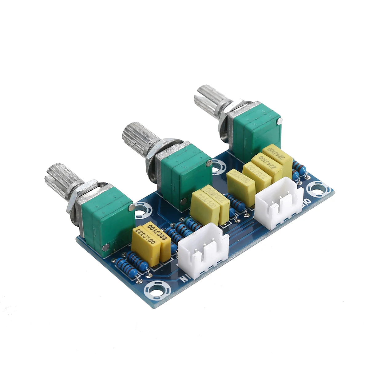 XH-M802 HiFi Amplifier Passive Tone Board Treble Bass Volume Control Preamplifier Board 2 Channels Amplifier Panel Sound Palette