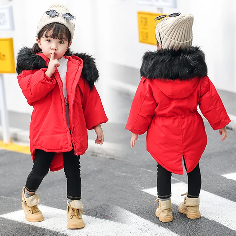 Kids Coat Baby Girls Winter Jacket Big Fur Collar Children's Parkas Long Sleeve Girls Clothing Outwear Down Jacket TZ325 Kids Coat Baby Girls Winter Jacket Big Fur Collar Children's Parkas Long Sleeve Girls Clothing Outwear Down Jacket TZ325