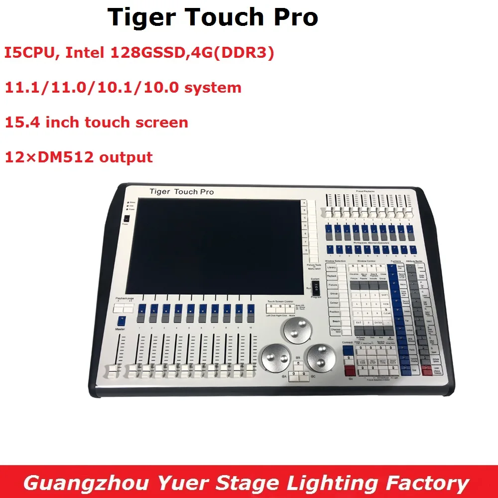 

NEW Tiger Touch Pro Controller DJ Equipment DMX 512 Console Stage Lighting For LED Par Moving Head Spotlight Disco DJ Controller