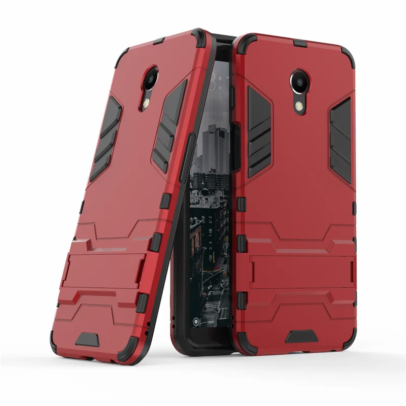 meizu back cover PDGB Armor Case For MEIZU M6 Note M3 M5 Case Meizu M5S A5 M5c M5 M6T M6s S6 15 Plus M15 15 Lite Hybird TPU Hard PC Shell Cover meizu back cover