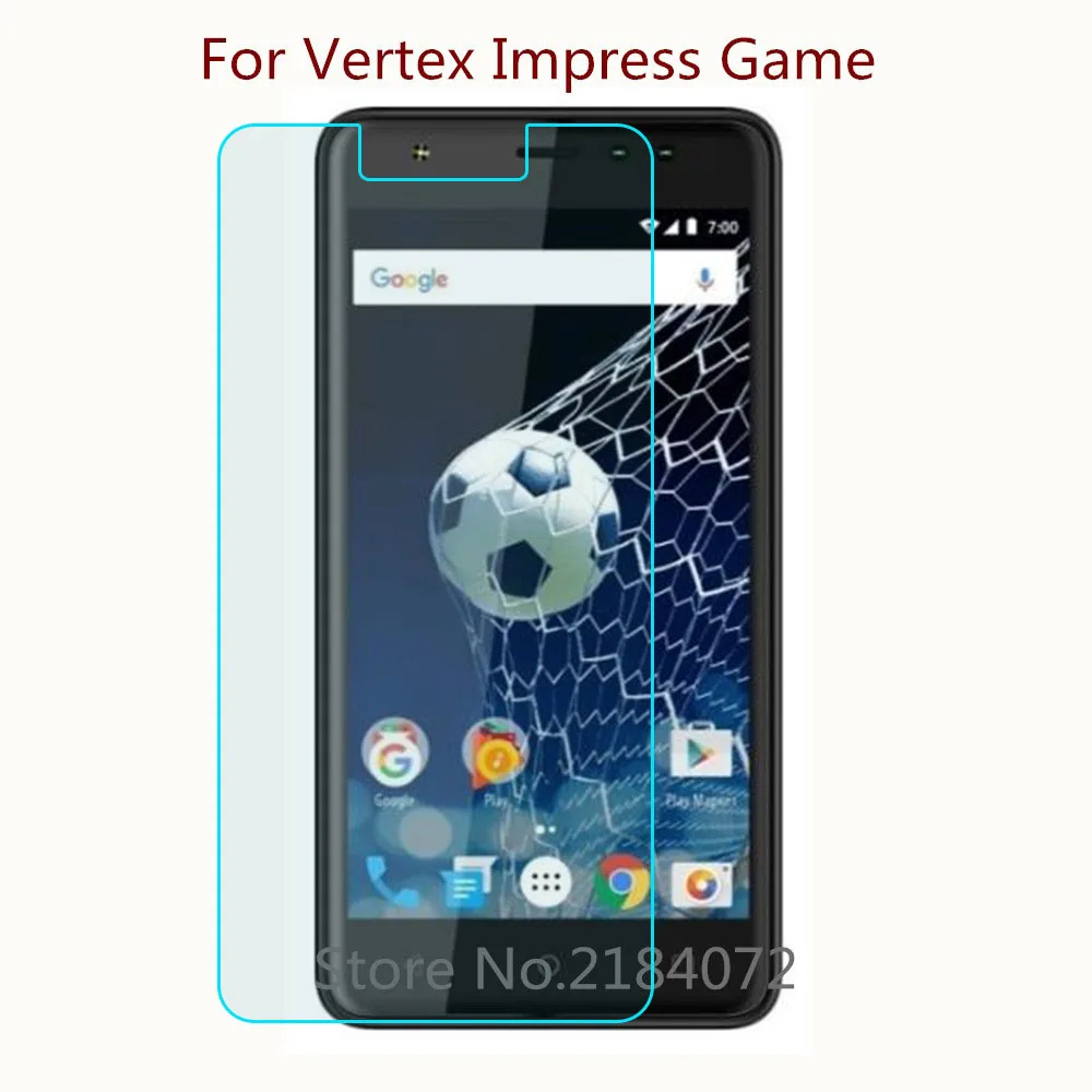 Защитное стекло 9H 2.5D для Vertex Impress Game закаленное смартфона Защитная пленка