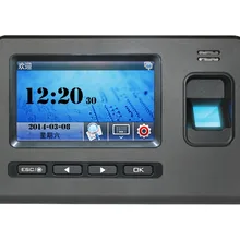 Отпечатков пальцев usb Time Clock Английский Голосовой рекордер посещаемости времени датчик сотрудник машина читатель