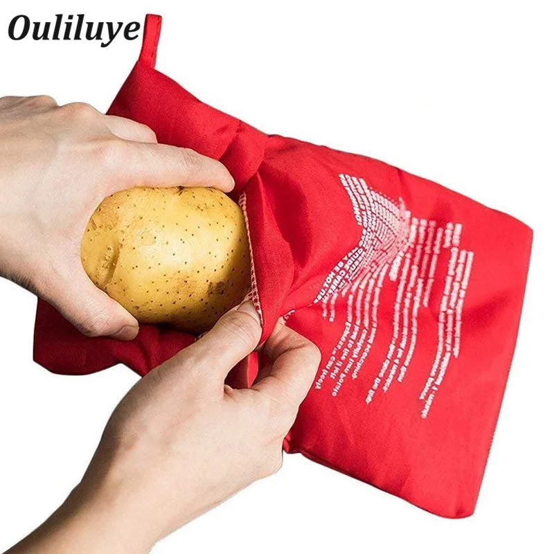 Us 1 29 35 Off 1pcs Multifunction Baking Bags For Microwave Oven Potatoes Rice Food Bag Convenient Kitchen Cooking Pocket Gadgets In