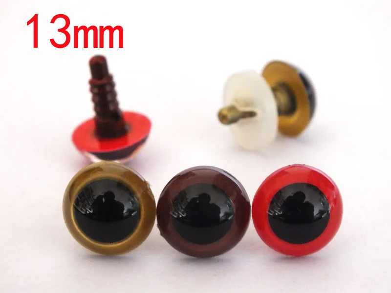 13mm Plastic eyes Safety eyes 30 pairs Mixed Colors-per color 10pairs 2 in 1 out two colors print head hotend extrusion assembled extruder mixed color j head hot end 3d printer parts cr10 ender 3