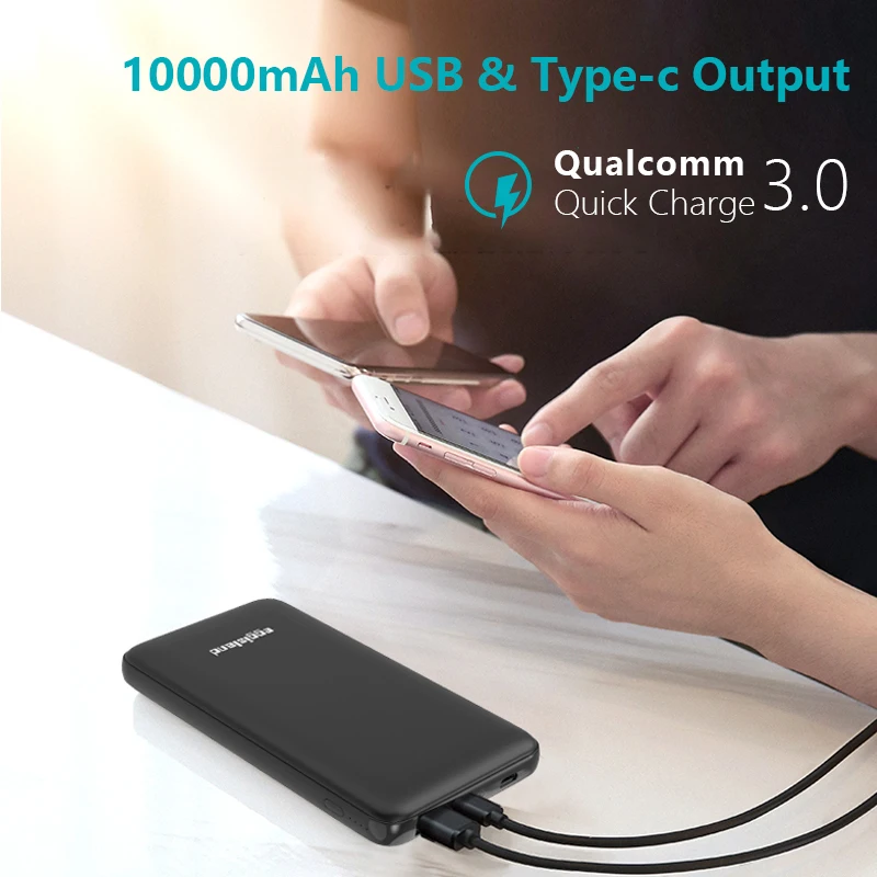 

10000mAh Portable Power Bank Mobile Phone External Battery Pack For Xiaomi Redmi note 5/note 6 pro/a2/mi mix 3 For iPhone