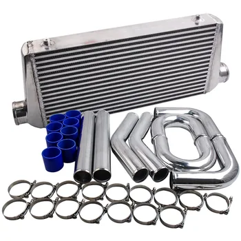 

Intercooler 600x300x76 + 76mm 3" turbo Intercooler pipe piping + Blue hose kit