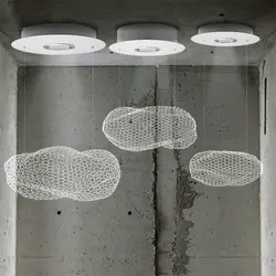 Скандинавский современный светодиодный светильник из железной канделябры люстры подвесной светильник Led чип-освещение светильники