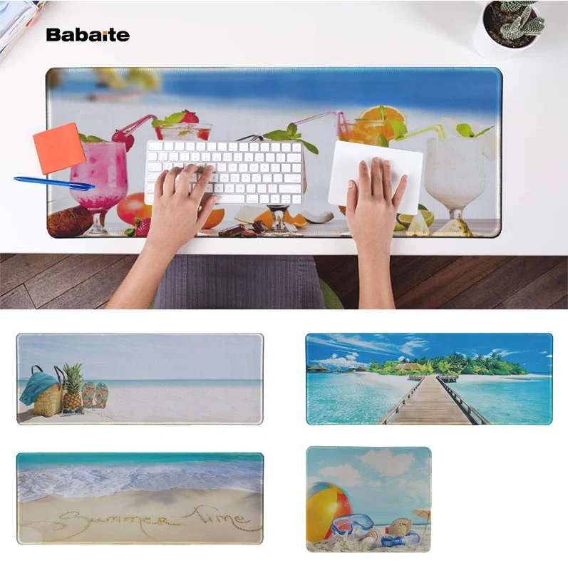 

Babaite summer beach Office Mice Gamer Soft Mouse Pad Speed/Control Version Large Gaming Mouse Pad