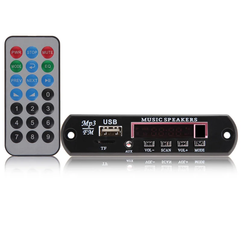 Auto Car Music MP3 WMA Decoder Board Panel 12V Automobiles Audio