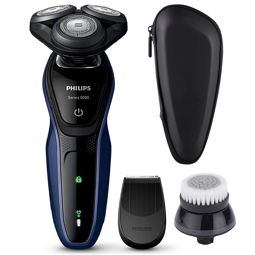 philips rechargeable shaver with trimmer