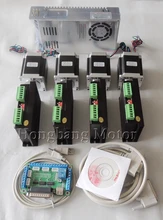 CNC Router 4 Axis kit, 4pcs TB6600 stepper motor driver +one breakout board + 4pcs Nema23 270 Oz-in motor + power supply#ST-4045 CNC Router 4 Axis kit, 4pcs TB6600 stepper motor driver +one breakout board + 4pcs Nema23 270 Oz-in motor + power supply#ST-4045
