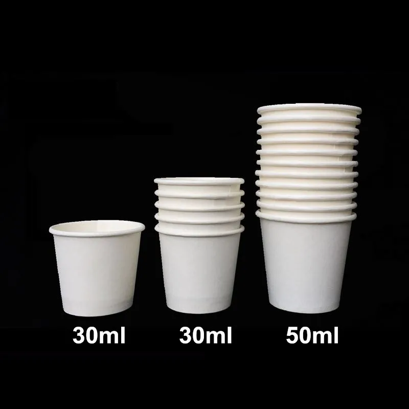 

1000 X 30ML Mini White Disposable Paper Tasting Cups Thicken Wine Drinking Cup Wholesale