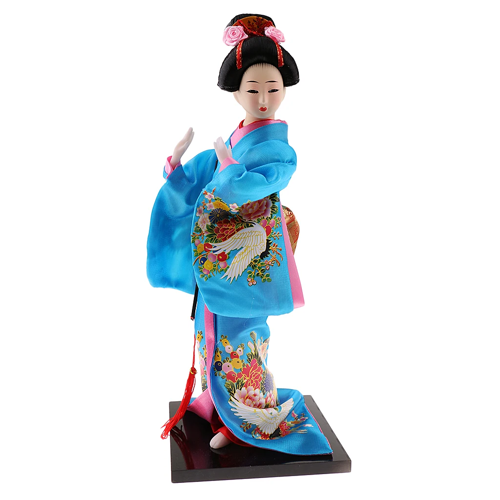 New Arrivals Japanese Geisha Kimono Doll Ornaments Crafts Home Decoration Collectibles Birthday Xmas Gift for Kids Children
