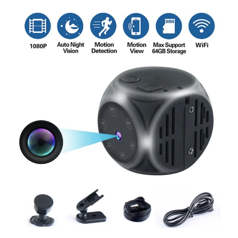 

MD21 Mini Camera HD 1080P Infrared Night Vision Camcorder Car DVR DV Video Recorder Support TF Card