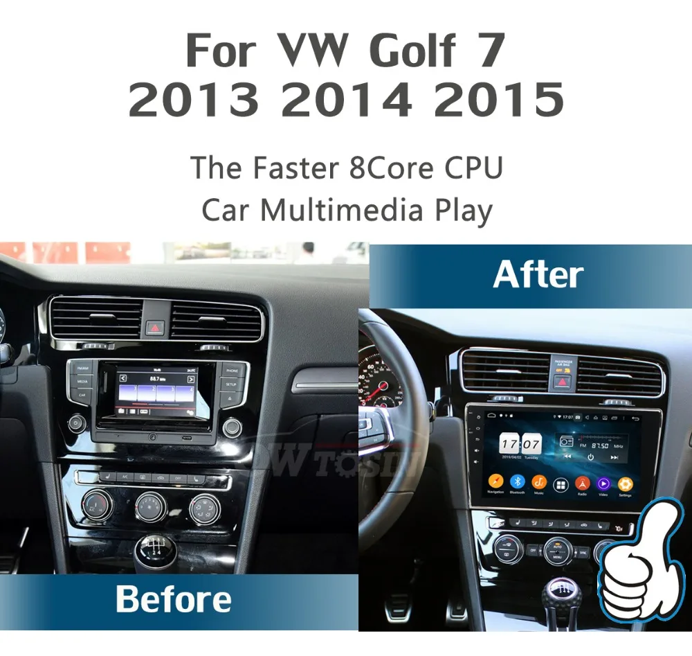 10," ips 8 ядерный 4G+ 64G Android 9,0 автомобильный dvd-плеер для Volkswagen Golf 7 VII VW Golf MK7 R 2013- gps Радио DSP CarPlay Parrot