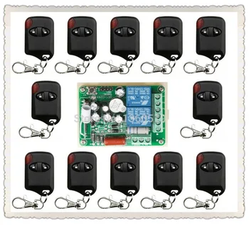 

Hot Sales AC220V 10A 2CH 315MHz/433MHZ Wireless RF Remote Control Switch teleswitch 12* cat eye Transmitter+ 1*Receiver