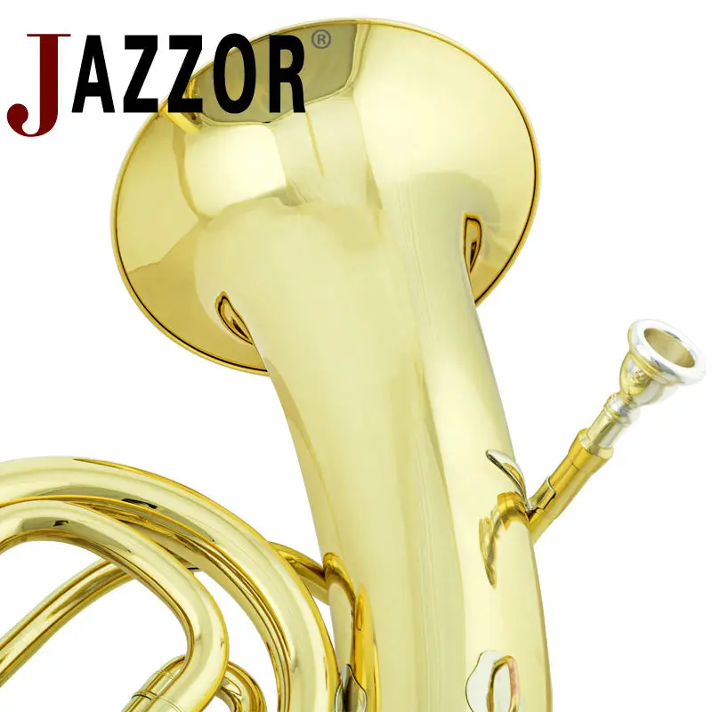 JAZZOR JZEU-310 Профессиональный euphonium B плоский золотой лак четыре плоских ключа латунный духовой инструмент с мундштуком и чехол