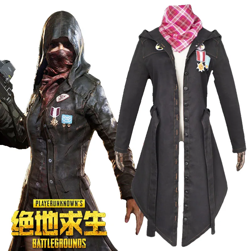  New Arrival Game PUBG Playerunknown's Battlegrounds Cosplay Costume Halloween Carnival Long Sleeve 