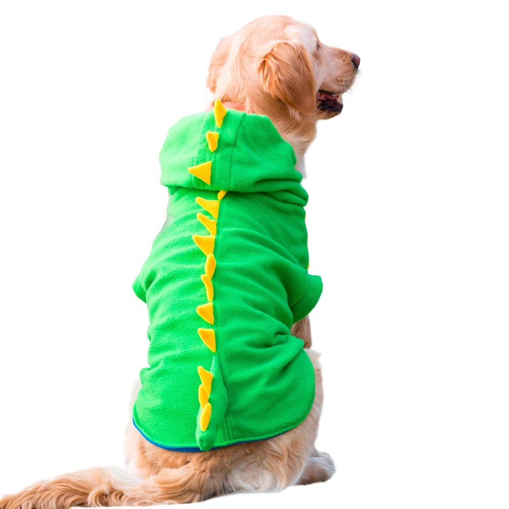 NEW Autumn Large Dog Velvet Dinosaur Costume Apparel Halloween Pet Warm Suit Hoodie Coat 3XL 4XL 5XL 6XL 7XL