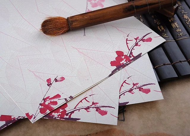 8pcs/lot Vintage Chinese Style Envelopes Cute Kawaii Flower Writing Paper Letter Set For Kids Gift School Supplies Student