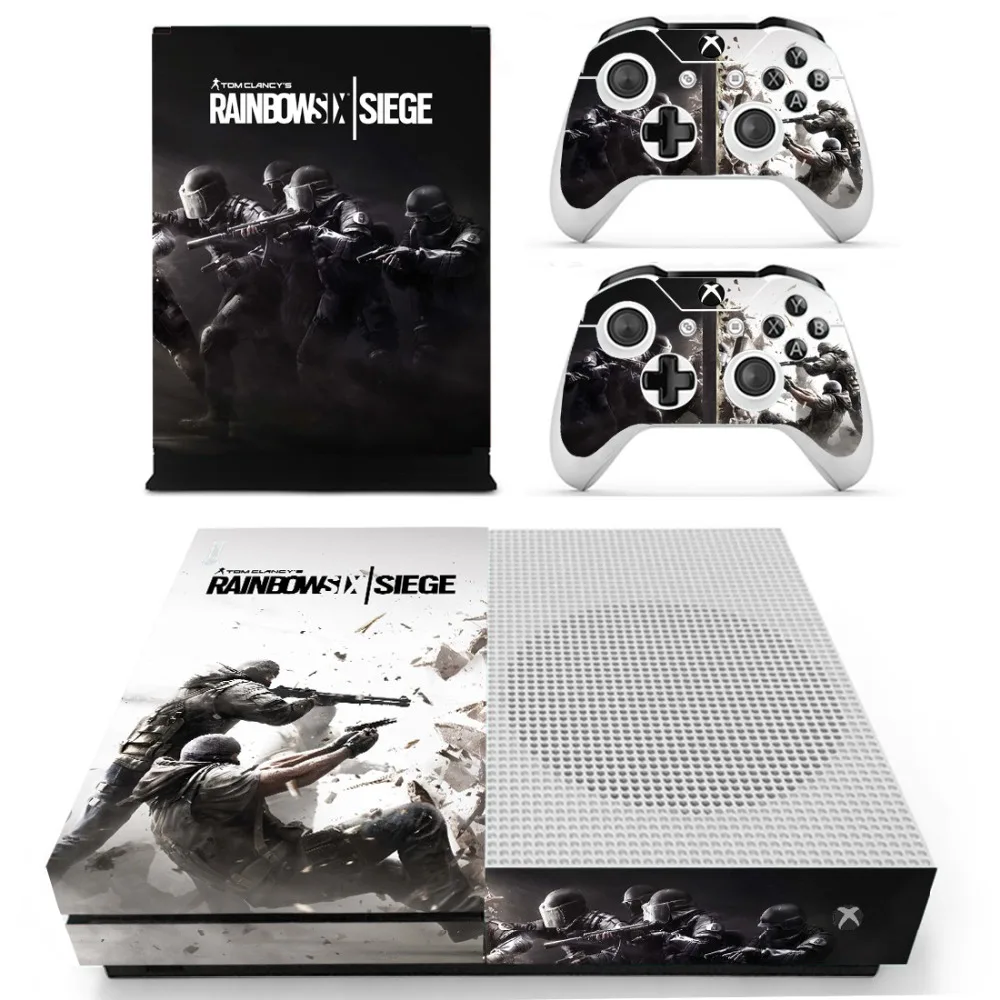 Наклейка Tom Clancy's Rainbow Six Siege для Xbox One S Skin vinilo pegatina для Xbox one Slim консоль и два контроллера