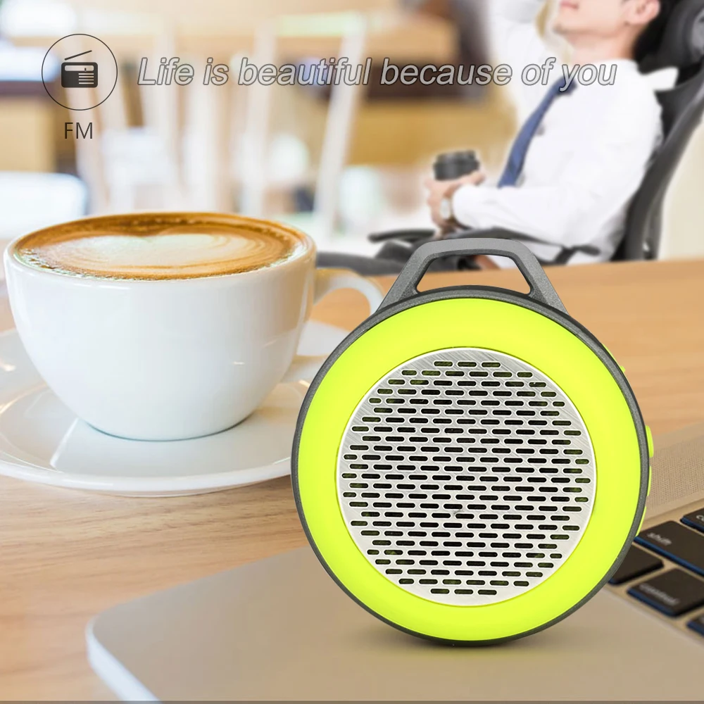 TOPROAD Мини Bluetooth динамик altavoces Портативный беспроводной стерео бас динамик s поддержка FM радио TF гарнитура разъем для наушников