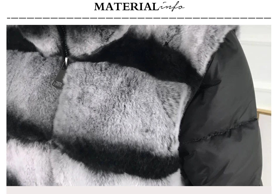 женская модная тёплая шуба из Натурального Меха кролика рекс под шиншиллу пуховой рукав воротник стойка с молниею