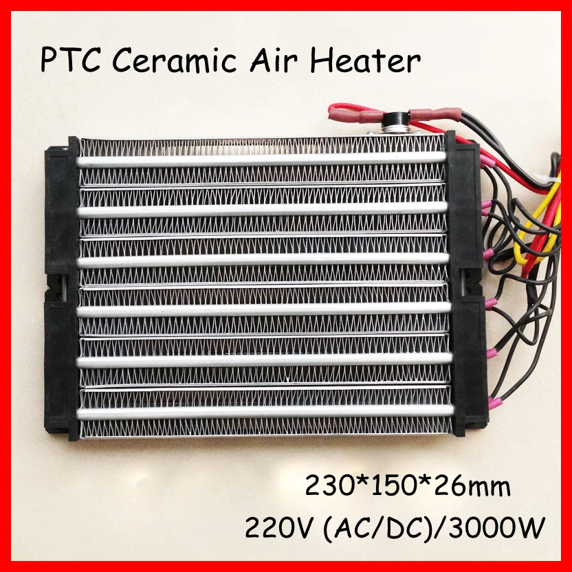 

PTC electric air heater 3000W ACDC 220V 230*150mm Surface-Insulated dehumidification incubator