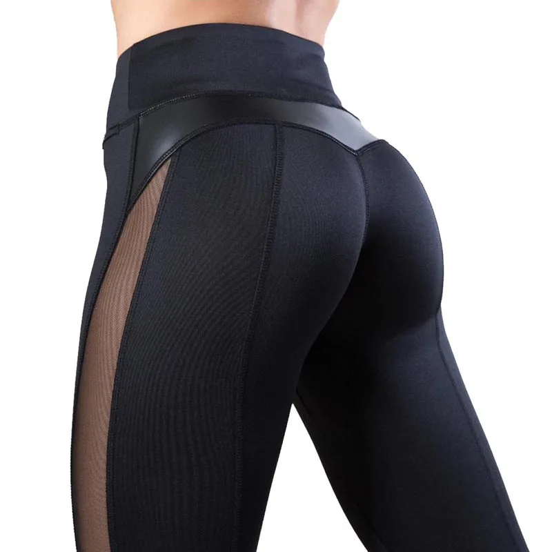 tiktok leggings 2020 New Leggings Women Pants Push Up Fitness Breathable Leggins High Waist Mesh Pants Female Seamless Slim Workout Pants yoga pants