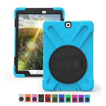 

Tab S2 T810 Heavy Duty Tablet Case Fundas PC Silicon Armor Back Cover for Samsung Galaxy Tab S2 9.7 T815 Protective Stand Holder