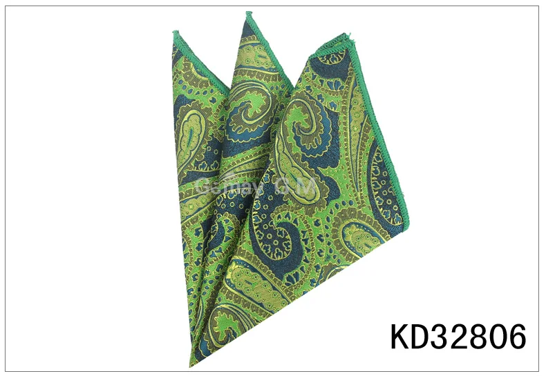 Мода Пейсли нагрудный платок Цветочный платок для костюмы 23 см* 23 см Платки для Для мужчин Для женщин Брендовые костюмы карман Полотенца носовой платок - Цвет: KD32806