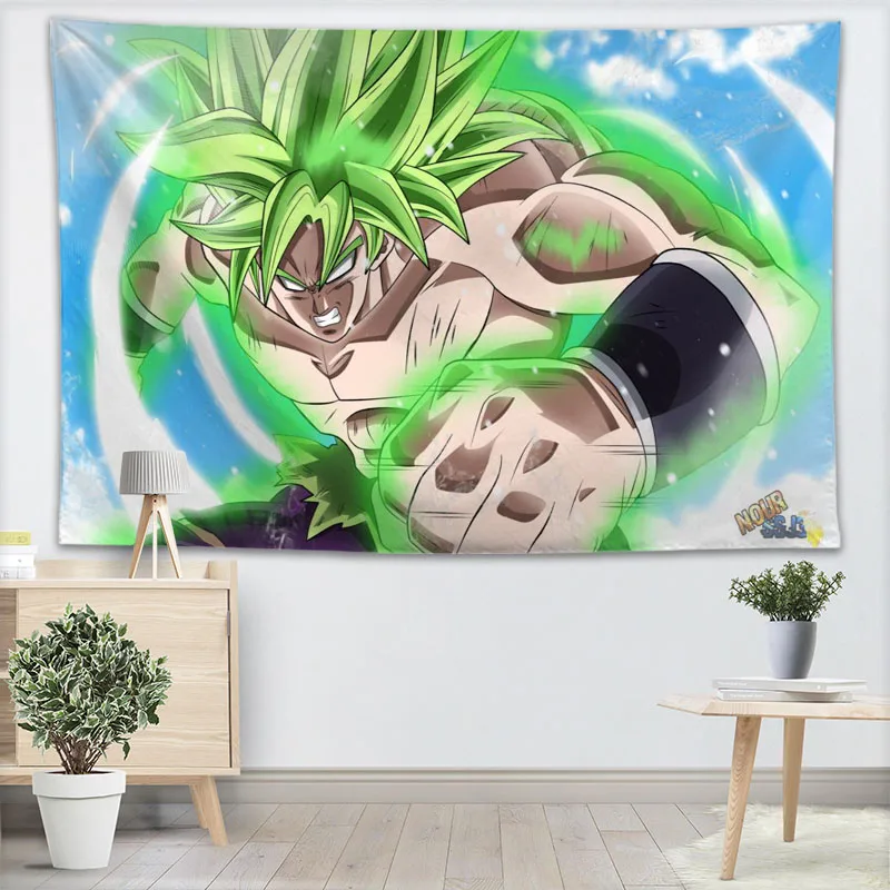 Индивидуализированный Жемчуг дракона супер Broly гобелены настенный для украшений на вечеринку книги по искусству домашний декор пляжные полотенца одеяла Индивидуальные - Цвет: 5