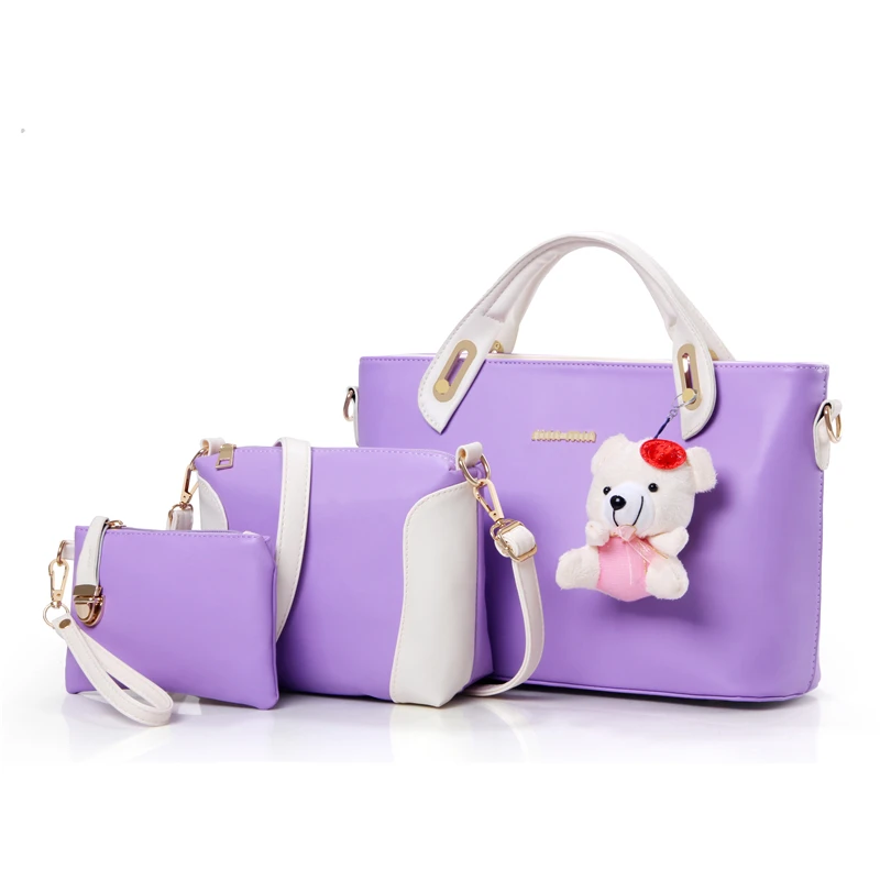

Women's handbag 2017 picture package 3 pcs/set one shoulder cross-body handbag large messenger bags mother bag