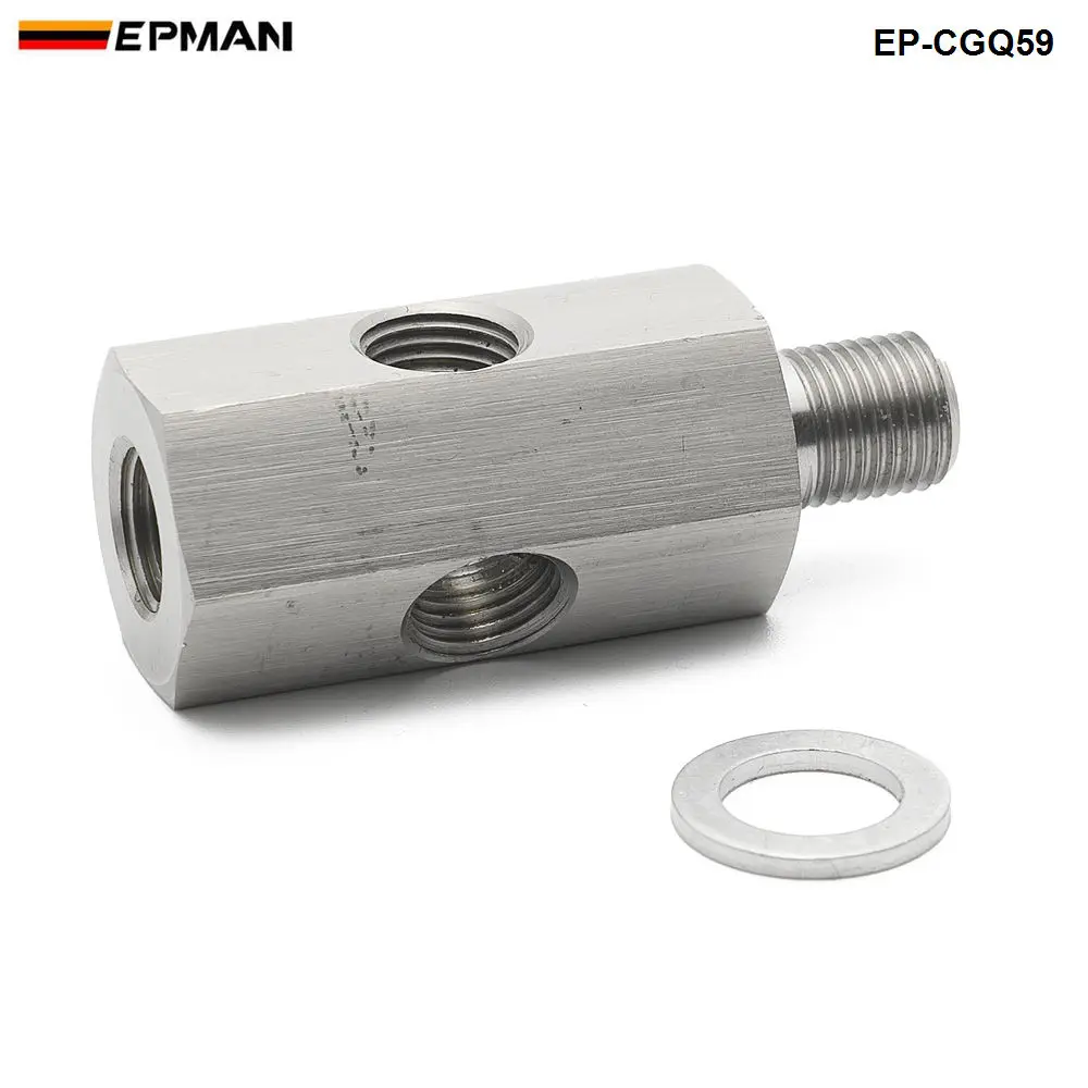 Epman Oil Pressure Sensor Gauge Meter Two Fitting 1/8" NPT female & M10