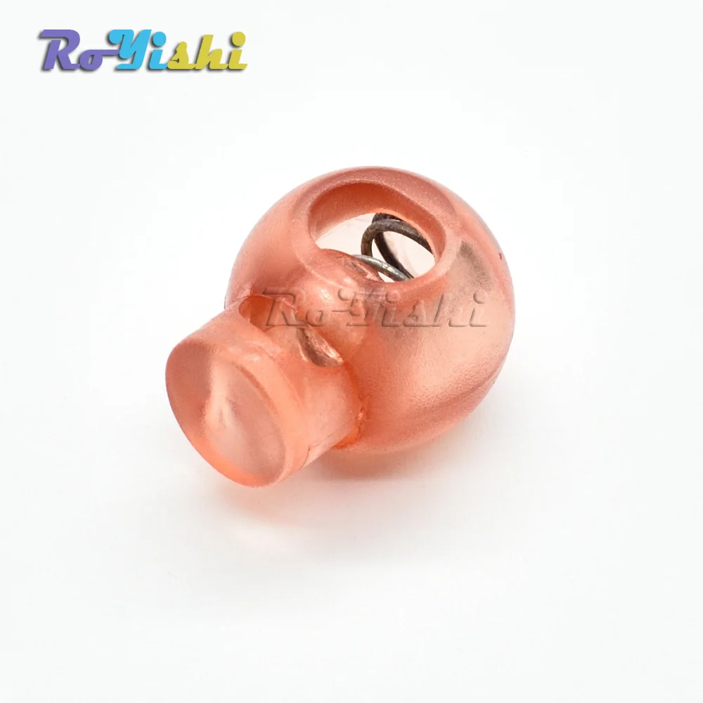 Mixed Colorful Cord Lock Toggle Clip Stopper Plastic Transparent Clear Frost Apparel Sportwear Shoes Lace