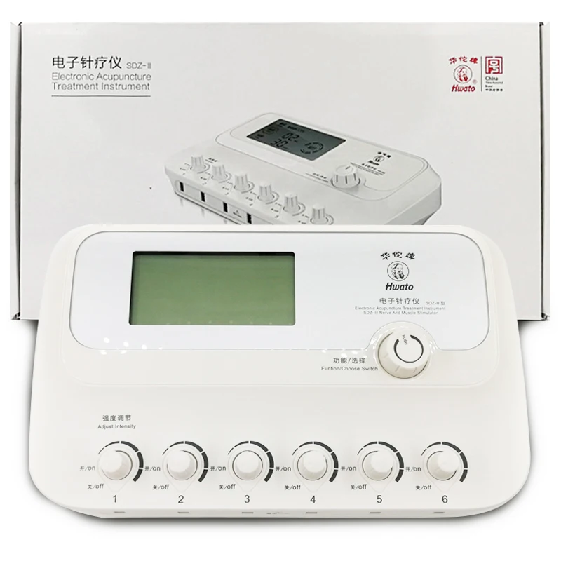 6 Channels Hwato SDZ III Low-Frequency Electro Acupuncture Stimulator Acupuncture needle treatment for Nerve and muscle hwato sdz ii therapeutic massage nerve and muscle stimulator massager electronic pulse needle set