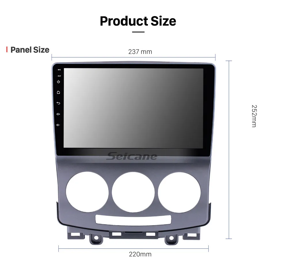 Seicane Android 9,0 8-ядерный gps навигации радио для 2005-2009 2010 лет Mazda 5 Автомобильный мультимедийный плеер Поддержка RDS Зеркало Ссылка