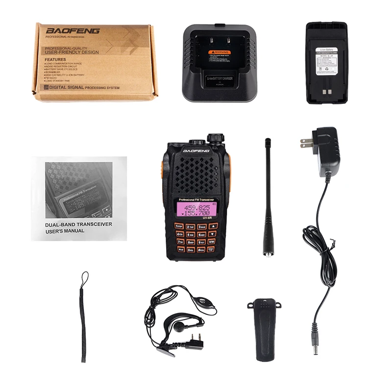 Baofeng 10 км двухсторонняя радиосвязь телефон 7 Вт Двухдиапазонная VHF UHF рация