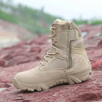 

Hot Sale Tactical Hunting Boots Man Shoes Breathable Mesh Shoes Hiking Climbing Sneaker Outdoor Combat Men Boots