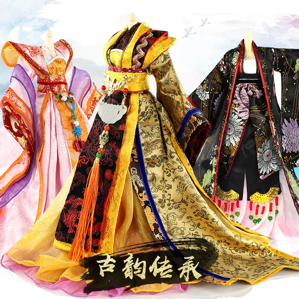 

Fortune Days for 1/4 East charm Doll 35cm Highly Chinese costume set high quality reborn girls Toy Gifts