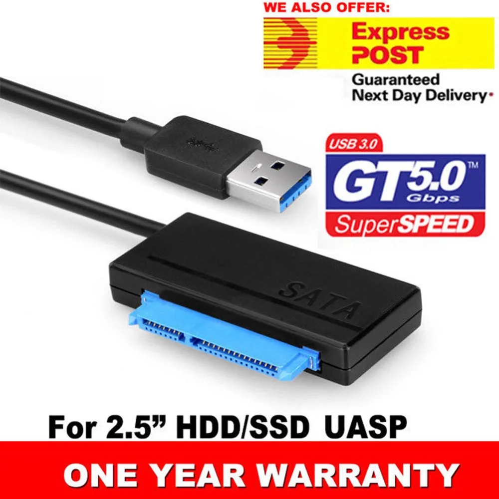

Super Speed & High Quality Cable USB 3.0 5Gbps To SATA ATA Adapter Converter Portable For2.5" Hard Drive Disk HDD SSD #273645