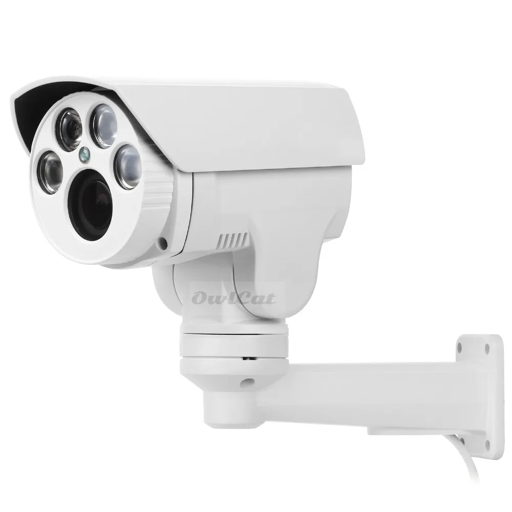 OwlCat Full HD разрешение 2MP/5MP CCTV безопасности PTZ IP камера Onvif 4X 10X моторизованный поворот панорамирования наклона зум варифокальный ИК ночь