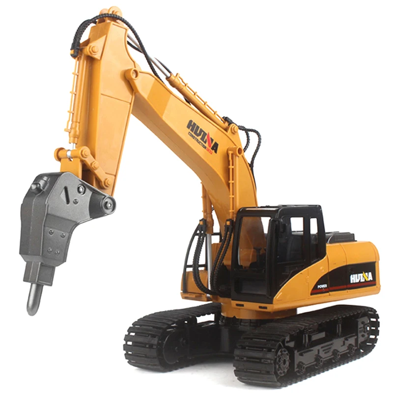 

HUINA 560 1:14 16CH RC Alloy Drilling Truck Toys RTR Independent Arms Auto Demonstration Function Radio Control Engineering Car