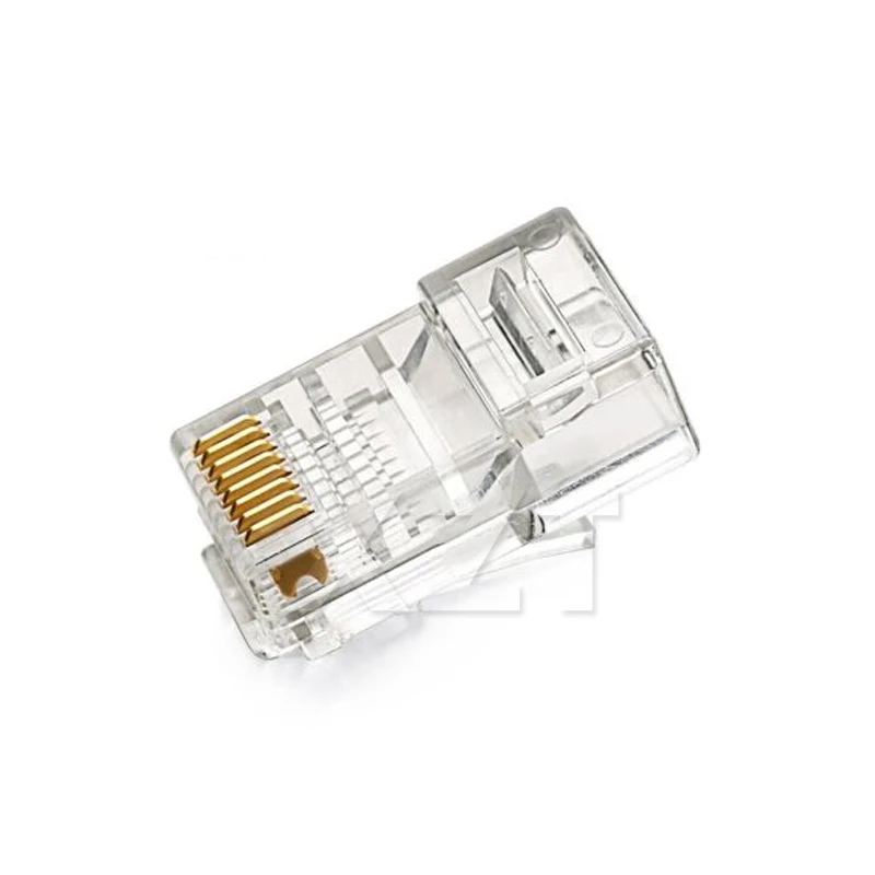 50 шт./лот 8P8C RJ45 модуль кабелей Ethernet штекер сетевой разъем для UTP Cat5 Cat5e кабель