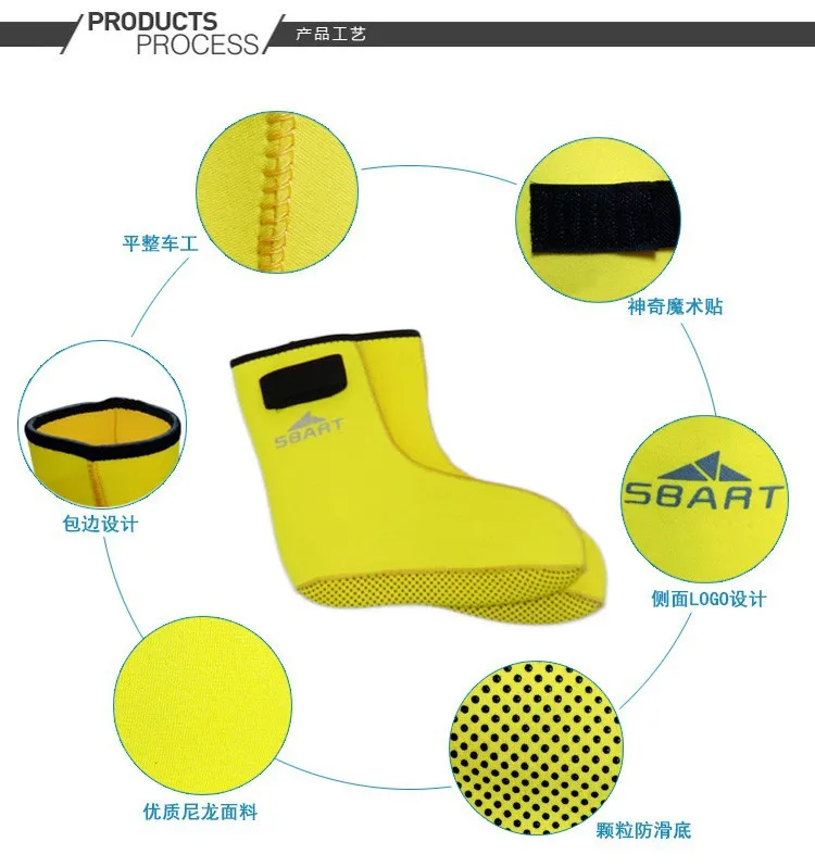 Нескользящие 3 мм для подводного плавания из неопрена носки для подводного плавания плавники носки для купания Подводные ботинки S/M/L/XL