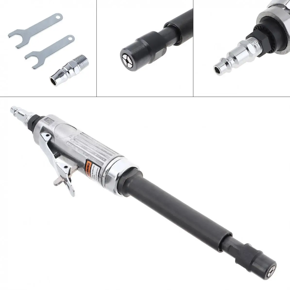 

TORO 1/4" 25000RPM Extended Straight Shank Pneumatic Grinding Machine Disassembly Wrench for Grinding / Engraving / Tire Repair