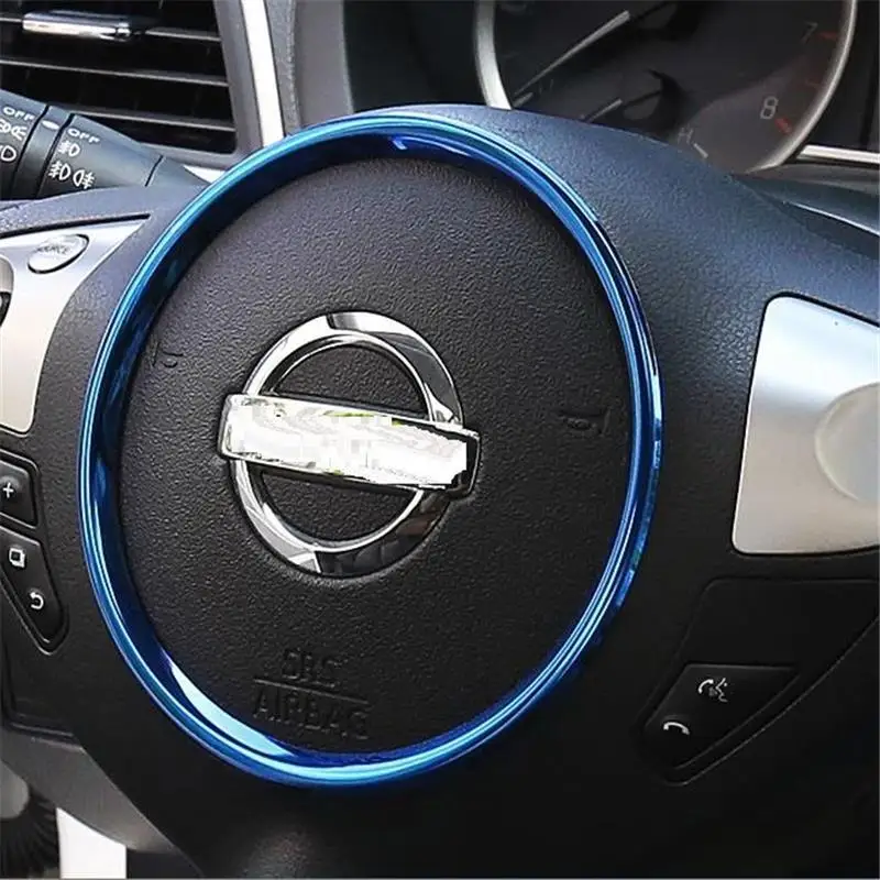 

Cup Control System Steering Wheel Automobile Upgraded Modified Car Styling Bright Sequins Sticker 16 17 18 19 FOR Nissan Sylphy